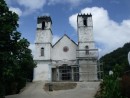White coral cathedral being restored