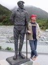Sir Edmund Hillary. First to summit Everest and a famous Kiwi