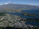 Queenstown view from the mountaintop restaurant