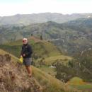 Hiking in the Andes Mountains