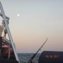 Moon rise on our passage to Colombia