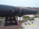 Ric with one of the cannons at Fort Jefferson.