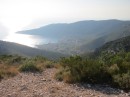 From Mt Hum, a view of Komiza, second largest town on Vis