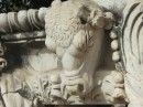 Intricate carving of bull