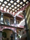 Loreto: Hotel Posada de las Flores..... looking upward in the lobby to the pool above.... gorgeous!