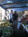 Craig and Bruce from sv Gato Go at a fruiteria in Santa Rosalia