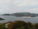 A View of the harbour in Z-Town.  The cruise ships visit the harbour on Thursays.