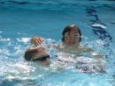Foster and Josh at the pool.