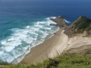 Cape Reinga- the Tasman sea to the left, Pacific ocean on the right