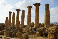 Italy /Sicily : Temple di Ercole in valley of temples - Agrigento - 09.20 - Italy /Sicily 