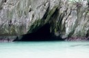Cave entrance to hidden beach