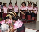 traditional Moluka dance presentation by the gala dinner in Saumlaki
