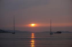 Italy/Sardinia I: Sunset in Liscia di Vacca anchorage  -  09.2019  -  Italy/Sardinia 