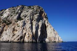 Italy/Sardinia: Sailing around Capo Figari with 342 m hight  -  Costa Smeralda  -  10.2019  -  Italy/Sardinia