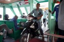Hulhumale Ferry with moped cargo