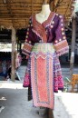 Famous traditionell dress of the Hmongs  - near Chiang Mai - Thailand - 03.04.2013