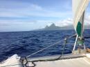 St Lucia: Approaching the Pitons from the south