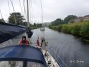 Rain as we enter the Crinan Canal 