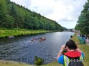 Dragon Boat racing at a water festival we came across on the Crinan Canal