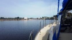 St Lucie Locks: just before realized NO REVERSE