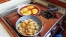 Breakfast Aboard: Enchilada Poached Eggs & Potatoes