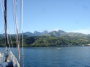 Into Point Venus on Tahiti.