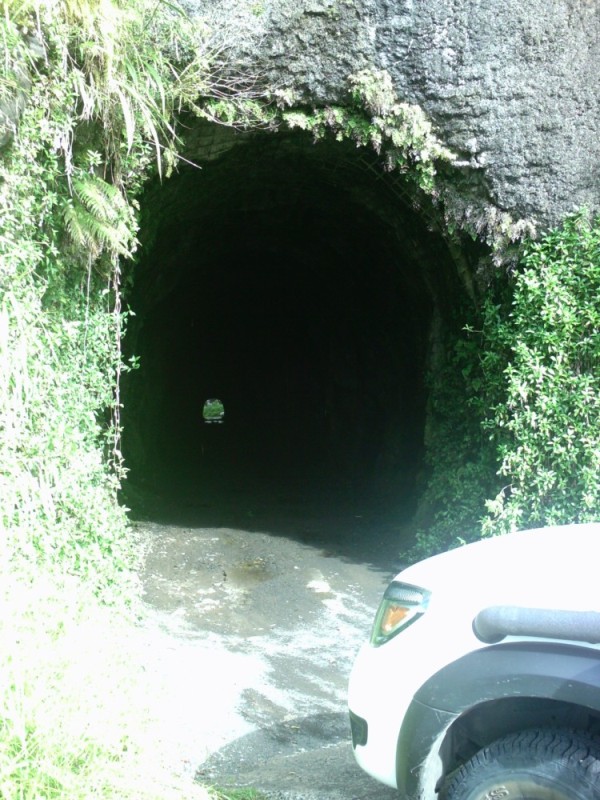 The tunnel to the far side of the island.  another world over there.