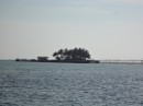 Roach Reef.  A manmade island now deserted.