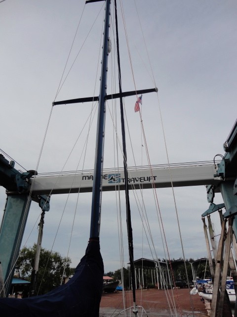 Our rigging is almost too big for the lift.