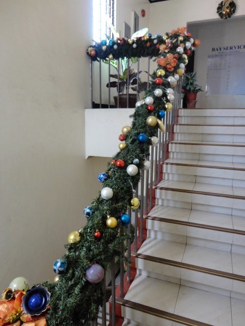 Already decorated for Christmas in August in the Immigration Office in Davao.