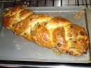 My braided Cranberry Walnut bread.  Not bad for my first attempt.
