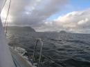 The view northwards on the Faroes approach