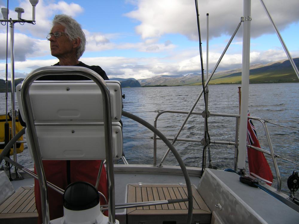 Brian helms out of Loch Eriboll 