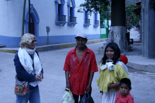 Tarahumara Family in Batopilas, She smiles!