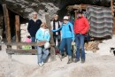 Jay, Terri, Barb, Mary, Kirk at cave at Indian Reservation
