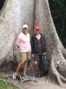 Jean and I infront of iconic Mayan tree