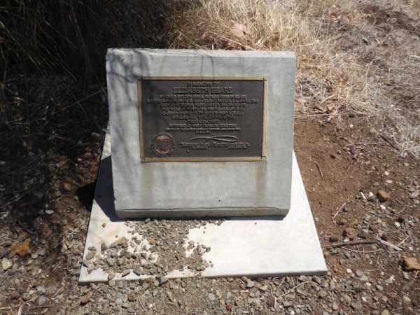 One of the memorial plaques placed by descendants of the Reevesby Point (Kingscote) settlers.