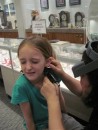 Sophie gets her ears pierced