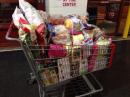 One of the many carts full of provisions