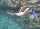 Taylor diving at the Indians, BVI