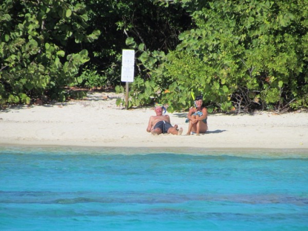 J&T on the beach in Culebrita