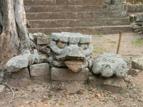 Dragons were common carvings for the Mayans.