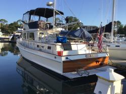 Our docks at Harbortown : Knot R Problem in slip 27 and Synergy II in 26
