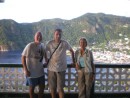 Family at Soufriere Overlook