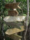 Signposts on Quill Trail (Statia)