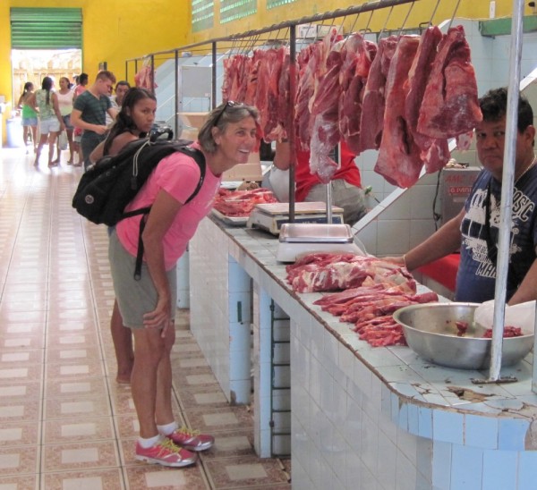 The meat market in Breves.