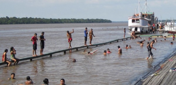 The swimming area in Afua.