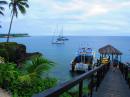 Moored off Paradise Resort, Taveuni