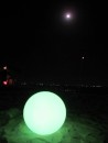 Colourful globe lights reflect the Full Moon above and added a great atmosphere to the party