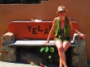 Meg on the Yelapa bench